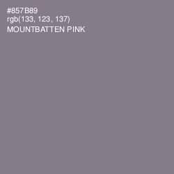 #857B89 - Mountbatten Pink Color Image
